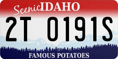 ID license plate 2T0191S