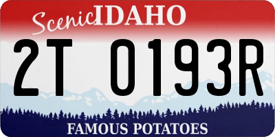 ID license plate 2T0193R