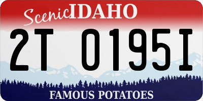 ID license plate 2T0195I
