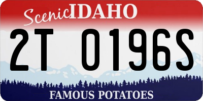 ID license plate 2T0196S
