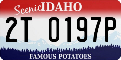 ID license plate 2T0197P