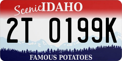 ID license plate 2T0199K