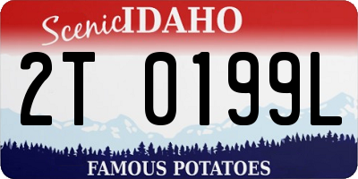ID license plate 2T0199L