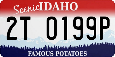 ID license plate 2T0199P