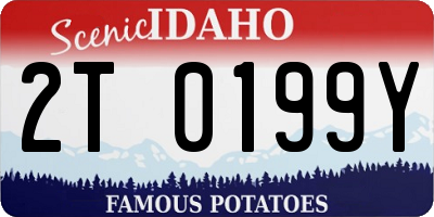 ID license plate 2T0199Y