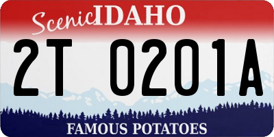 ID license plate 2T0201A