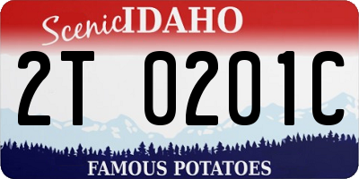 ID license plate 2T0201C