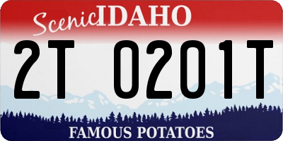 ID license plate 2T0201T