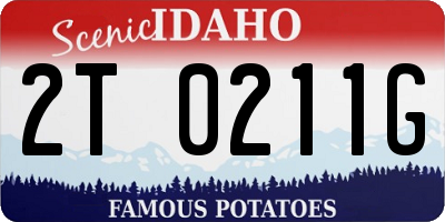 ID license plate 2T0211G
