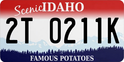 ID license plate 2T0211K