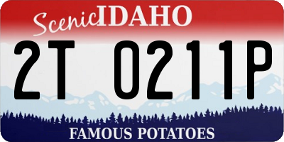 ID license plate 2T0211P
