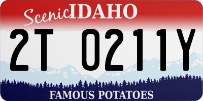 ID license plate 2T0211Y