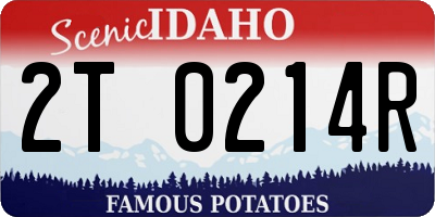 ID license plate 2T0214R