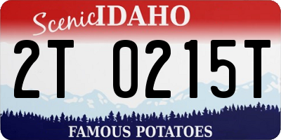 ID license plate 2T0215T