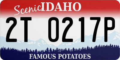 ID license plate 2T0217P