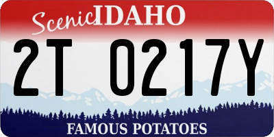 ID license plate 2T0217Y