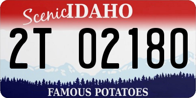 ID license plate 2T0218O