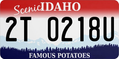ID license plate 2T0218U