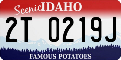 ID license plate 2T0219J