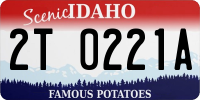 ID license plate 2T0221A