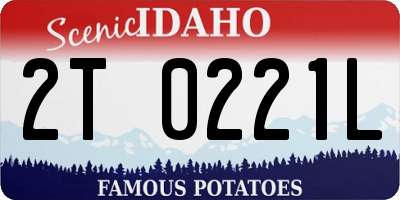 ID license plate 2T0221L
