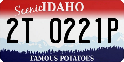 ID license plate 2T0221P