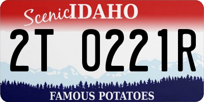 ID license plate 2T0221R