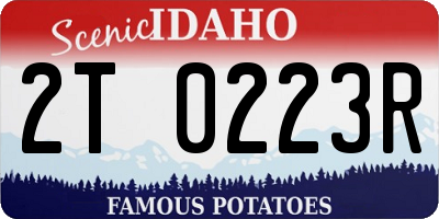 ID license plate 2T0223R