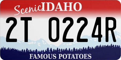 ID license plate 2T0224R