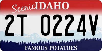 ID license plate 2T0224V