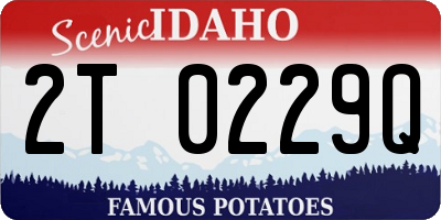 ID license plate 2T0229Q