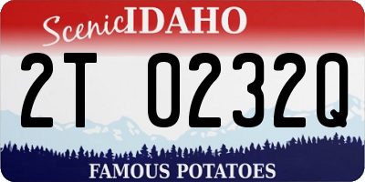 ID license plate 2T0232Q