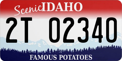 ID license plate 2T0234O