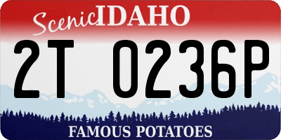 ID license plate 2T0236P