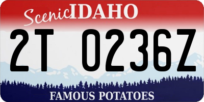 ID license plate 2T0236Z