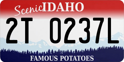 ID license plate 2T0237L