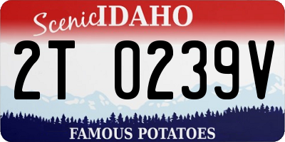 ID license plate 2T0239V