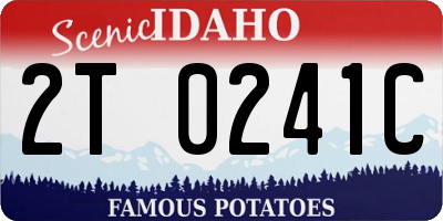 ID license plate 2T0241C