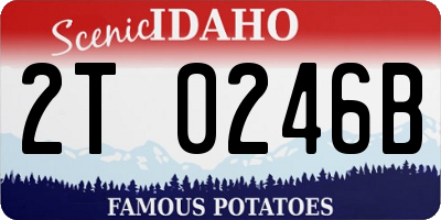 ID license plate 2T0246B