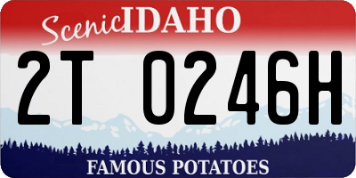 ID license plate 2T0246H