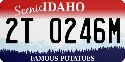 ID license plate 2T0246M