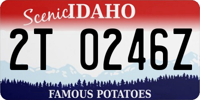 ID license plate 2T0246Z