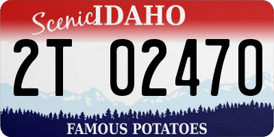 ID license plate 2T0247O