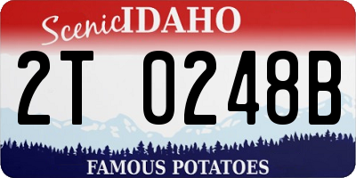 ID license plate 2T0248B