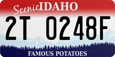 ID license plate 2T0248F