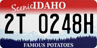 ID license plate 2T0248H