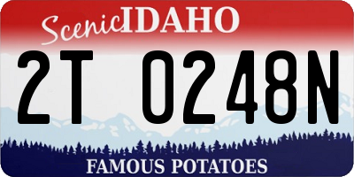 ID license plate 2T0248N