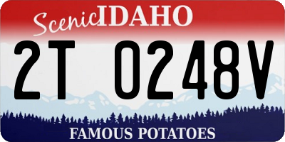 ID license plate 2T0248V