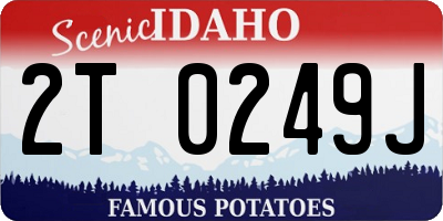ID license plate 2T0249J