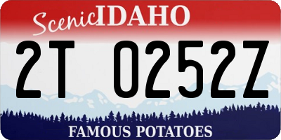 ID license plate 2T0252Z